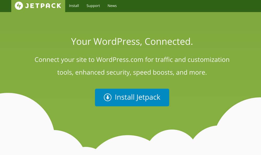 Jetpack WordPress Plugin Home Page