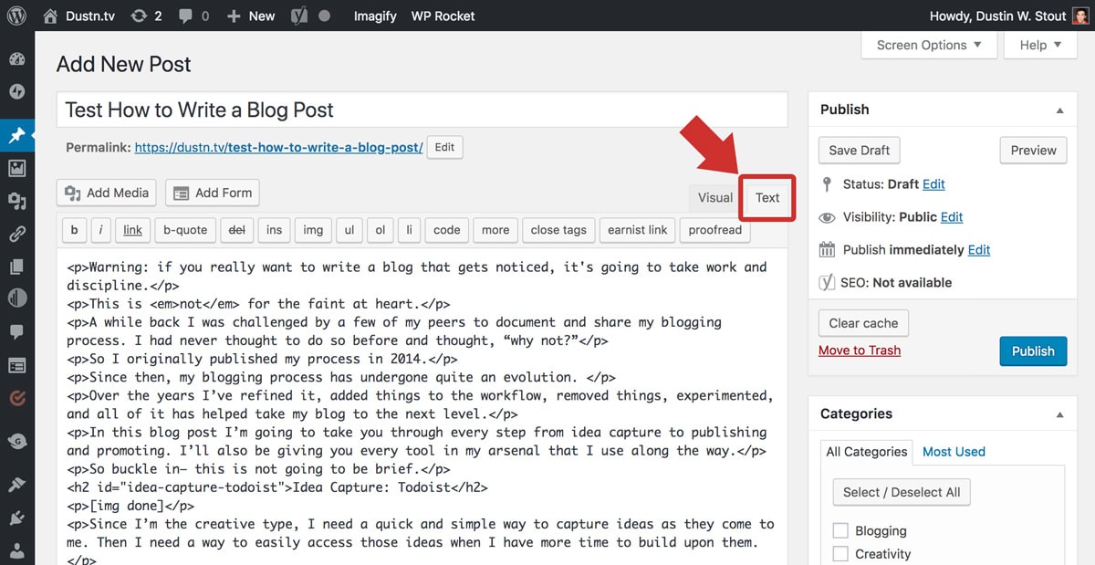 How To Write A Blog Post An Epic Process For Epic Results Dustin Stout