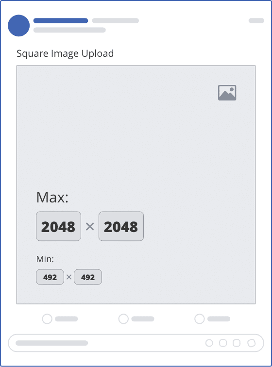 facebook single square upload mockup