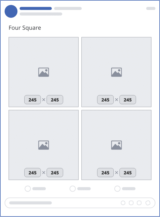 facebook four square upload mockup