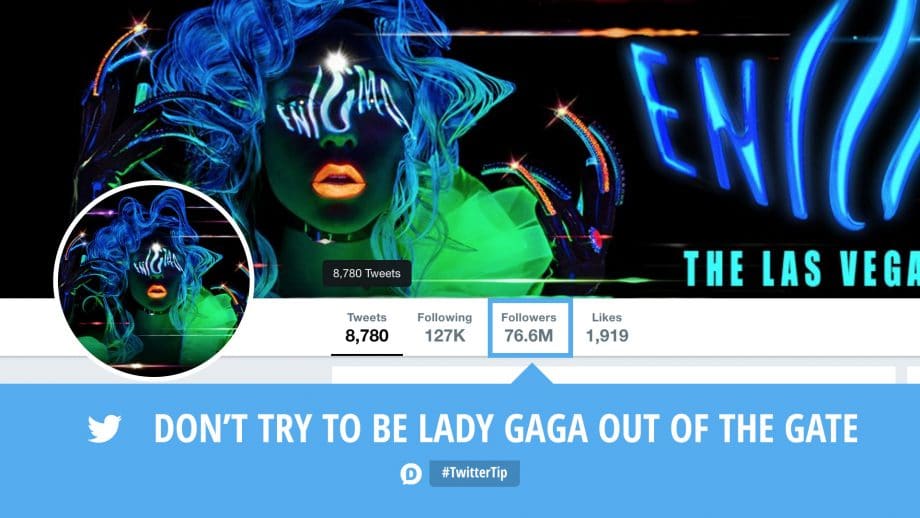 lady gaga how to use twitter tip
