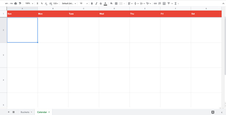 content calendar spreadsheet template